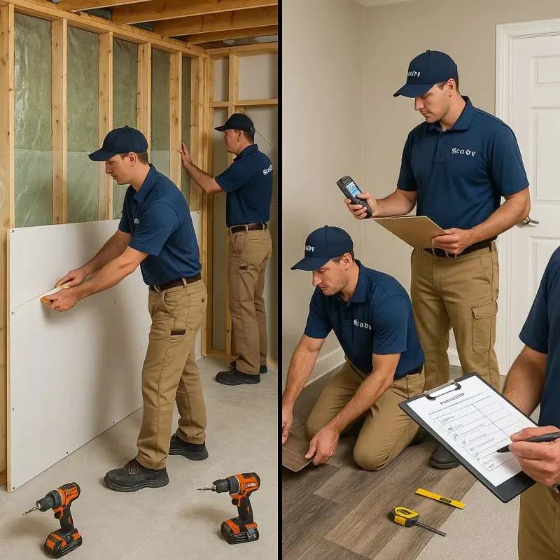 Repairs and Reconstruction process in Midtown, TN